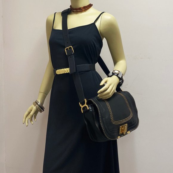 Chloe Marcie Turnlock Messenger Bag - Picture 2 of 10